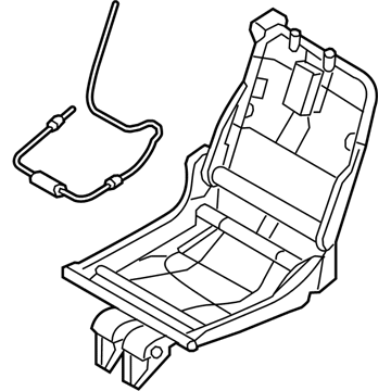 88060-6JD3A Infiniti Frame And Power Unit-Rear Seat, LH Illustration 1 of 1
