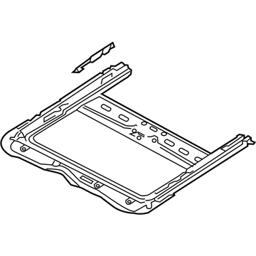 Infiniti 91350-3JA3A Sunroof Rail Assembly 91350-3JA3A Infiniti Sunroof Rail Assembly Illustration 1 of 1
