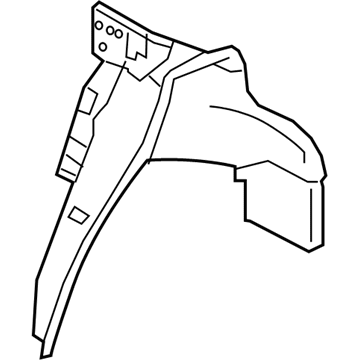 76750-6HL0A Infiniti Wheel House - Rear, Inner RH Illustration 1 of 1