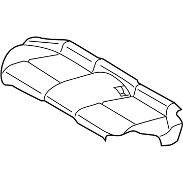 88320-6HM1A Infiniti Rear Seat Cushion Trim Assembly Illustration 1 of 1