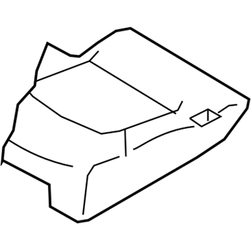 H8320-1A73E Infiniti 2nd Seat Cushion Trim Assembly Right Hand Illustration 1 of 1
