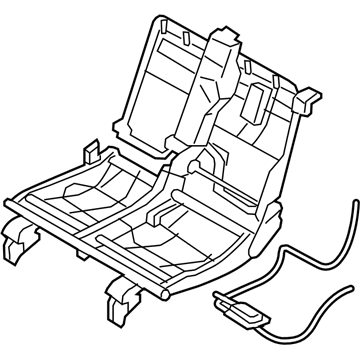 Infiniti 88060-6JL0A FRAME & POWER UNIT-REAR SEAT,LH