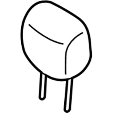 H6430-1A72A Infiniti Rear Seat Headrest Assembly Illustration 1 of 1