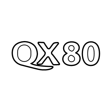 Infiniti QX80 Emblem - 90891-3ZD5A