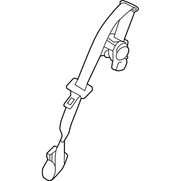 88843-6JL0A Infiniti BELT ASSY-BUCKLE,REAR SEAT Illustration 1 of 1