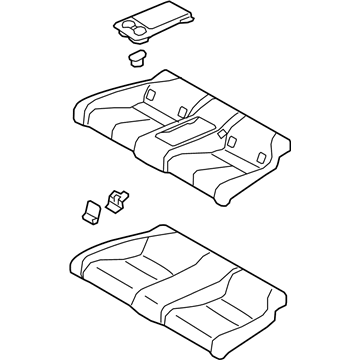 88300-5DV0B Infiniti Rear Seat Cushion Assembly Illustration 1 of 1