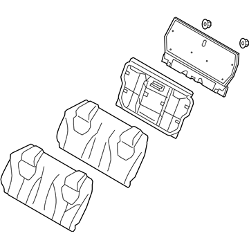 88600-5DV0B Infiniti Rear Seat Back Assembly Illustration 1 of 1