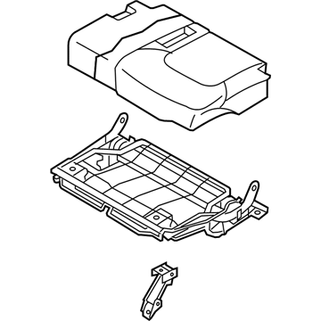 H9350-1A73A Infiniti Cushion Assy-3rd Seat,LH Illustration 1 of 1