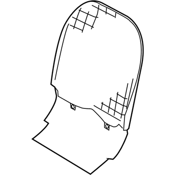 87690-4GW0B Infiniti BOARD ASSY FRONT SEAT BACK Illustration 1 of 1