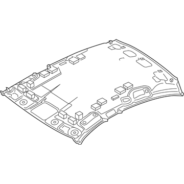 Infiniti 73910-6HN0B Headlining Assembly 73910-6HN0B Infiniti Headlining Assembly Illustration 1 of 1