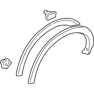 93829-1LK1B Infiniti OVER FENDER-REAR LH Illustration 1 of 1