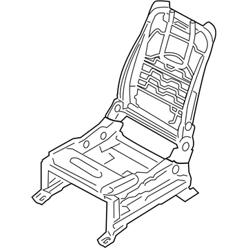 87151-6JR8B Infiniti FRAME ASSY-CUSHION,FRONT SEAT LH Illustration 1 of 1