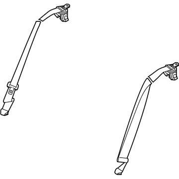 88844-6HF1C Infiniti Belt Assy-Tongue,Rear Seat RH Illustration 1 of 1