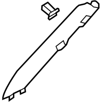 76911-6JL0D Infiniti Front Pillar Garnish Assembly Right Hand Illustration 1 of 1