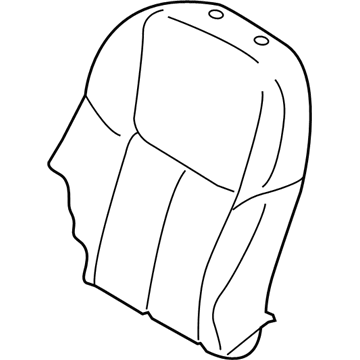 87620-6HB6A Infiniti Front Seat Back Trim Assembly Illustration 1 of 1