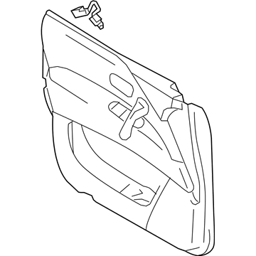 Infiniti 80900-1V95A Front Door Finisher Assembly Right Hand 80900-1V95A Infiniti Front Door Finisher Assembly Right Hand Illustration 1 of 1