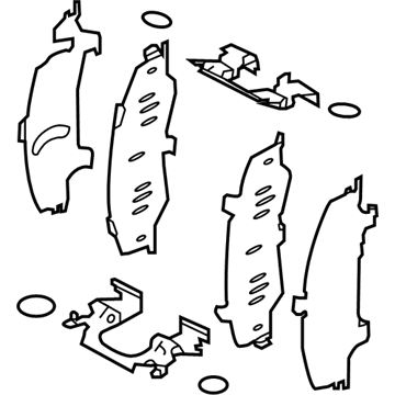 D1080-4GA1A Infiniti Front Disc Brake Pad Hardware Kit Illustration 1 of 1