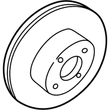 Infiniti D0206-55F0CNW Rotor Disc Brake Front D0206-55F0CNW Infiniti Rotor Disc Brake Front Illustration 1 of 1