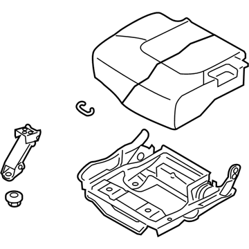 89300-6JS0B Infiniti Cushion Assy-3rd Seat,RH Illustration 1 of 1