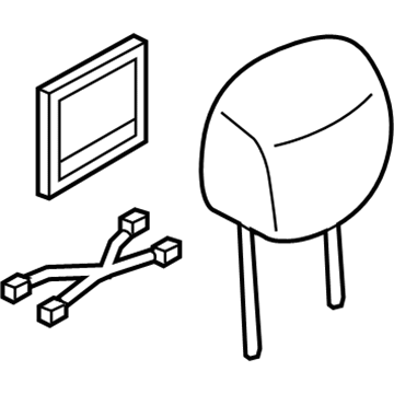 86400-6JS0C Infiniti Front Seat Headrest Assembly Illustration 1 of 1