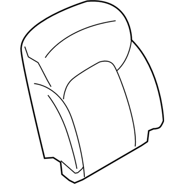 87620-6JB1D Infiniti Front Seat Back Trim Assembly Illustration 1 of 1