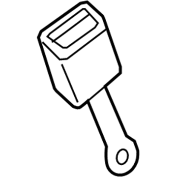 86842-5DV2A Infiniti Belt Assy-Buckle,Front Seat RH Illustration 1 of 1