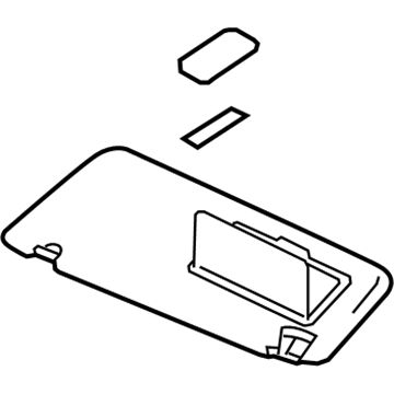 2022 Infiniti QX80 Sun Visor - 96401-6JE3D