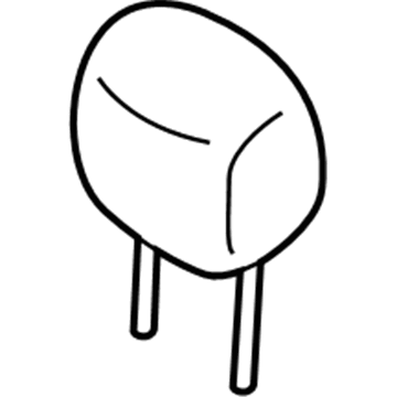 H6430-1A72C Infiniti Rear Seat Headrest Assembly Illustration 1 of 1