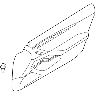 80900-5DV3B Infiniti Front Door Finisher Assembly Right Hand Illustration 1 of 1