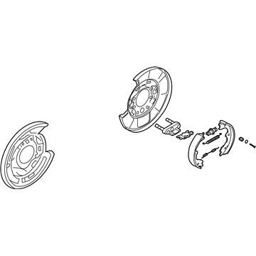 Infiniti 44000-CD06B Brake Assembly-Parking Rear RH