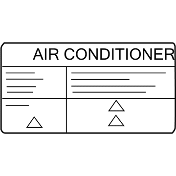 Infiniti 27090-1HE1C Label Air Con