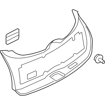 90900-1CK0B Infiniti Finisher Assy-Back Door Illustration 1 of 1