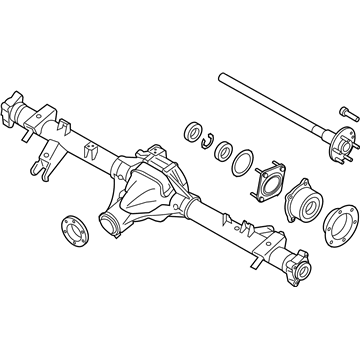 Infiniti 43003-EB31A Rr Axle Assembly,W/O Brake