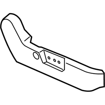 Infiniti 87330-EH00B FINISHER Assembly-Cushion,Front Seat R