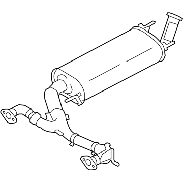 Infiniti 20100-6JF0B MUFFLER Assembly-Exhaust,Main