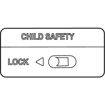 Infiniti 82891-EG010 Label-Caution Child