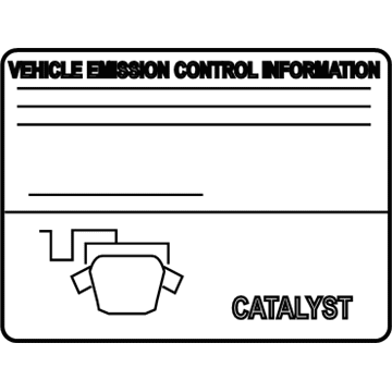 Infiniti 14805-3WY0A Label-Caution,Emission Control