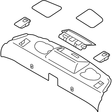 Infiniti 79910-JL01A FINISHER - Rear Parcel Shelf