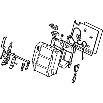 Infiniti 88600-ZC65D Back Assy-Rear Seat,RH