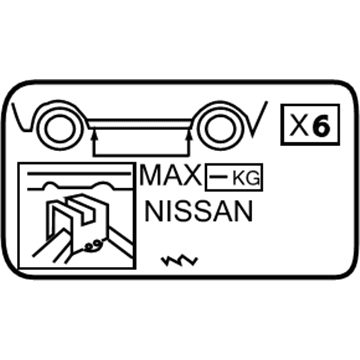 Infiniti 26059-VB005 Label-Head Lamp