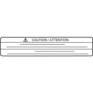 Infiniti 21437-7995A Label-Caution,Radiator