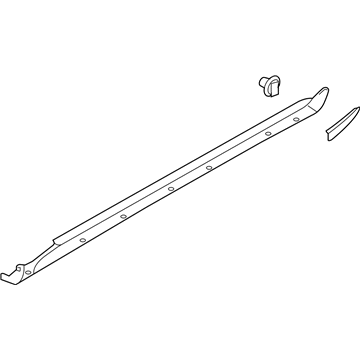 Infiniti 76850-EG009 MUDGUARD-SILL Center, RH