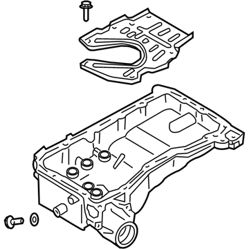 11110-CG21B Infiniti Oil Pan Assembly Illustration 1 of 1