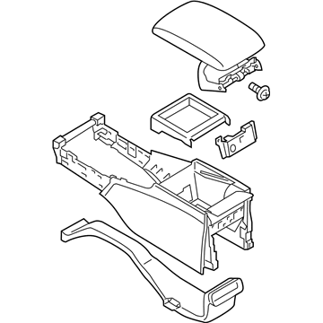 Infiniti M37 Center Console Base - 96905-1MA4C