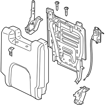 Infiniti 89650-ZS40E Back Assy-3rd Seat,LH