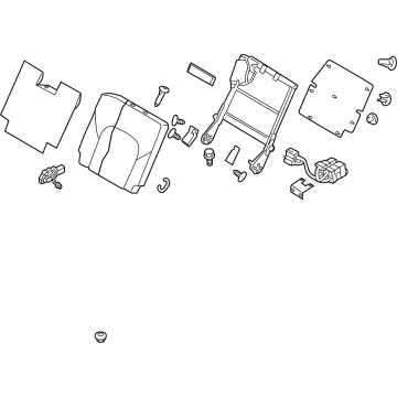 Infiniti 89600-1LL7J Back Assembly - 3RD Seat, RH