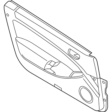 Infiniti 80901-CM40C Finisher Assy-Front Door,LH