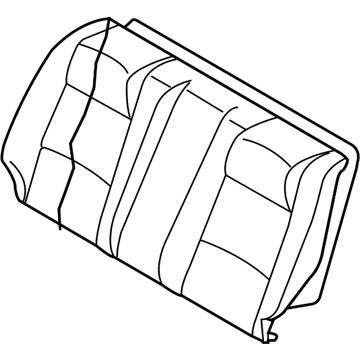 Infiniti 88600-AM400 Back Assembly-Rear Seat,R