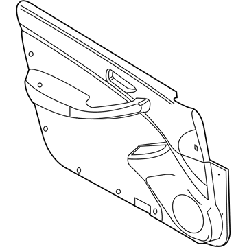 Infiniti 80901-AC72C FINISHER Assembly Front Door LH