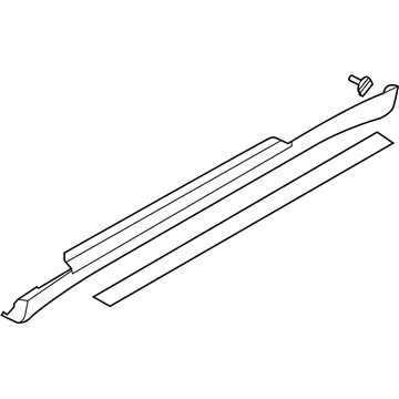 Infiniti 76850-CM45B Mudguard-Sill Center,RH